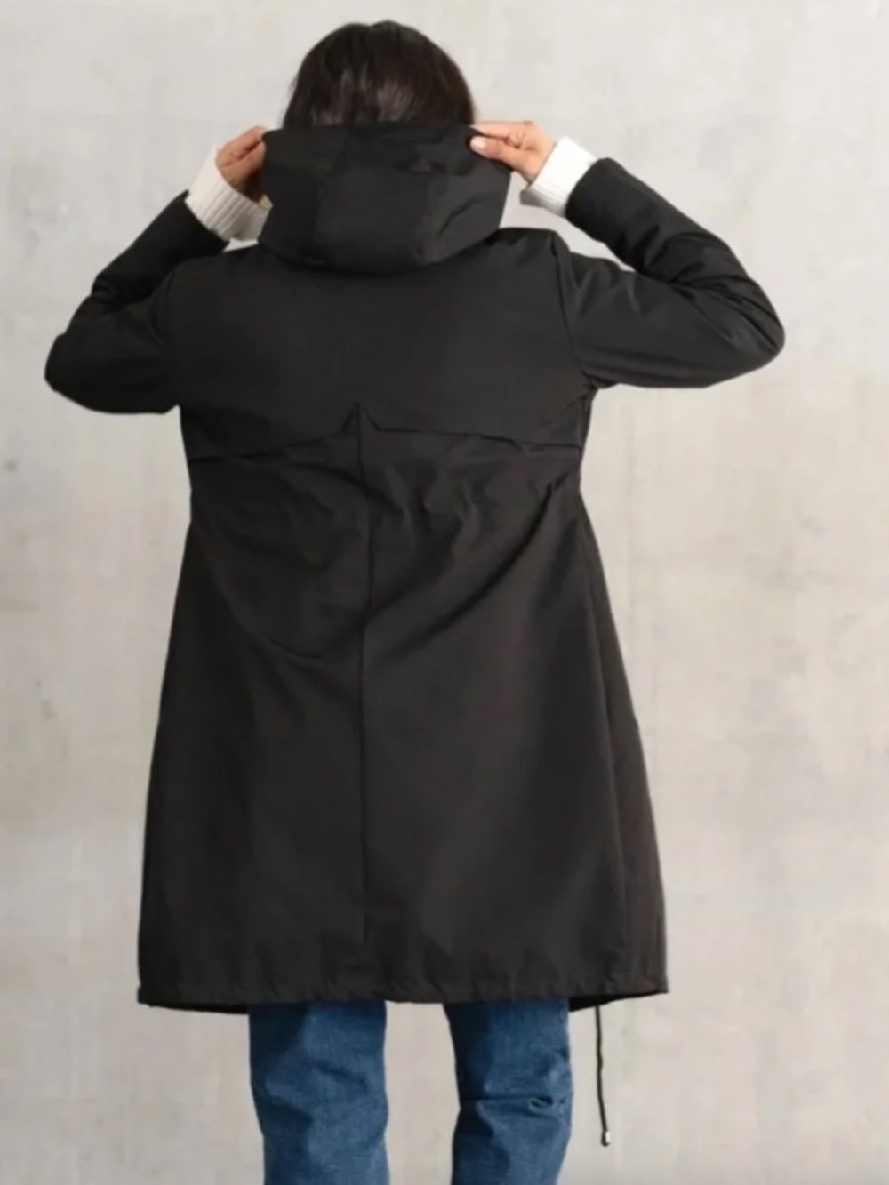 Seraphine Maternity Parka Coat Black Women’s Size 6 *No hood trim or carrier* - Picture 2 of 13
